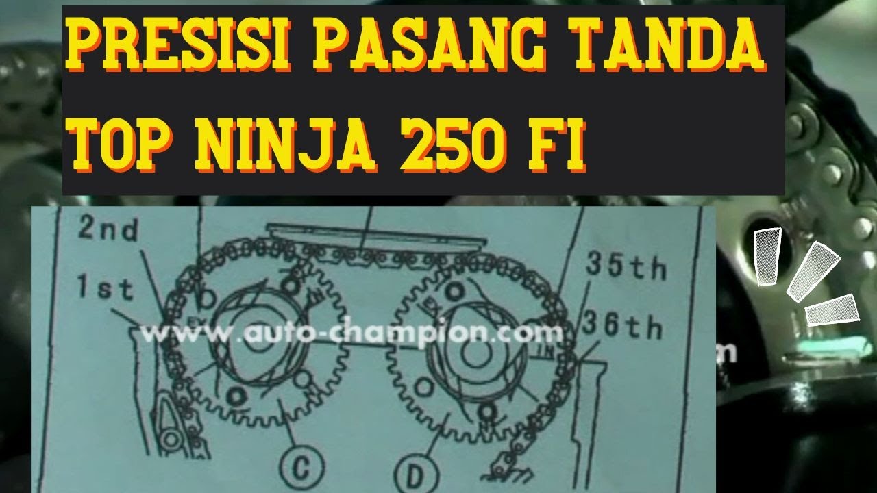 Cara Pasang Tanda Timing Ninja 250 FI
