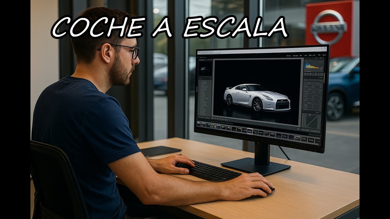 Edición en Camera Raw y Photoshop de un coche a escala, y no edites en la capa equivocada!!