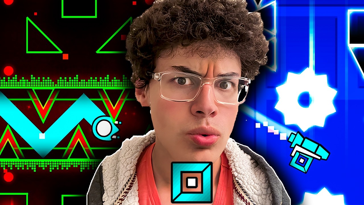Я прошёл свои ПЕРВЫЕ уровни в Geometry Dash.