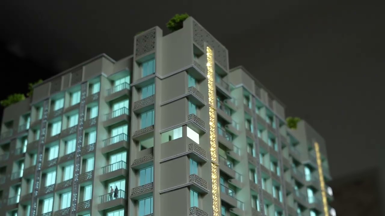 Shree Ram Shanti Niketan Facade 3D Video | Luxury Apartments in Naigaon | SV Builders