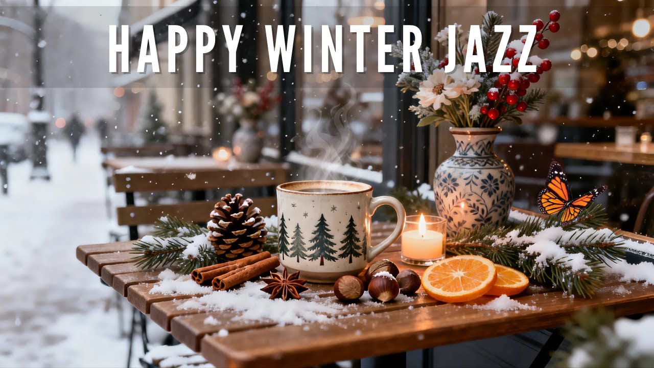 Winter Chill Jazz Lounge – Cozy Bossa Nova & Smooth Jazz | Relaxing Background Music🔴
