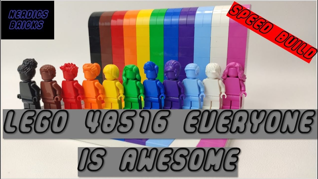 Lego 40516 Everyone is Awesome Speed Build #diversity #pride #everyoneisawesome #lego #speedbuild