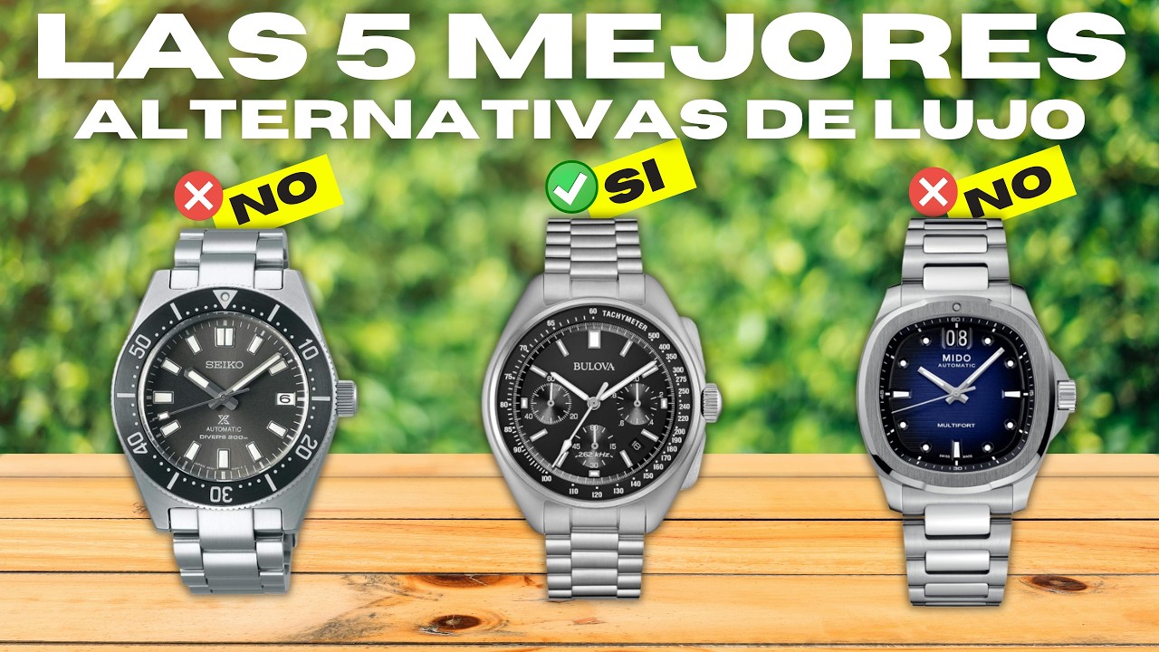 Las 5 MEJORES ALTERNATIVAS de RELOJES DE LUJO - CALIDAD PRECIO (AMAZON 2026)