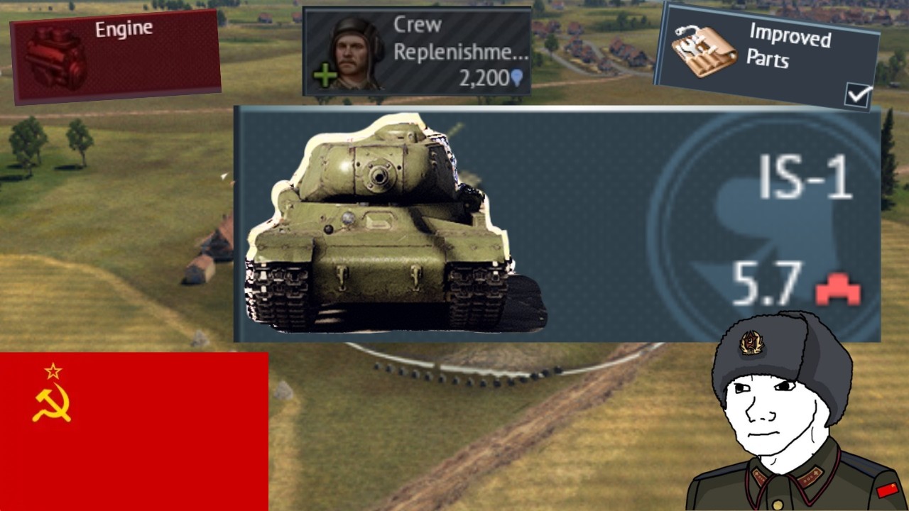 IS 1 stockgrind war thunder (chaotic)