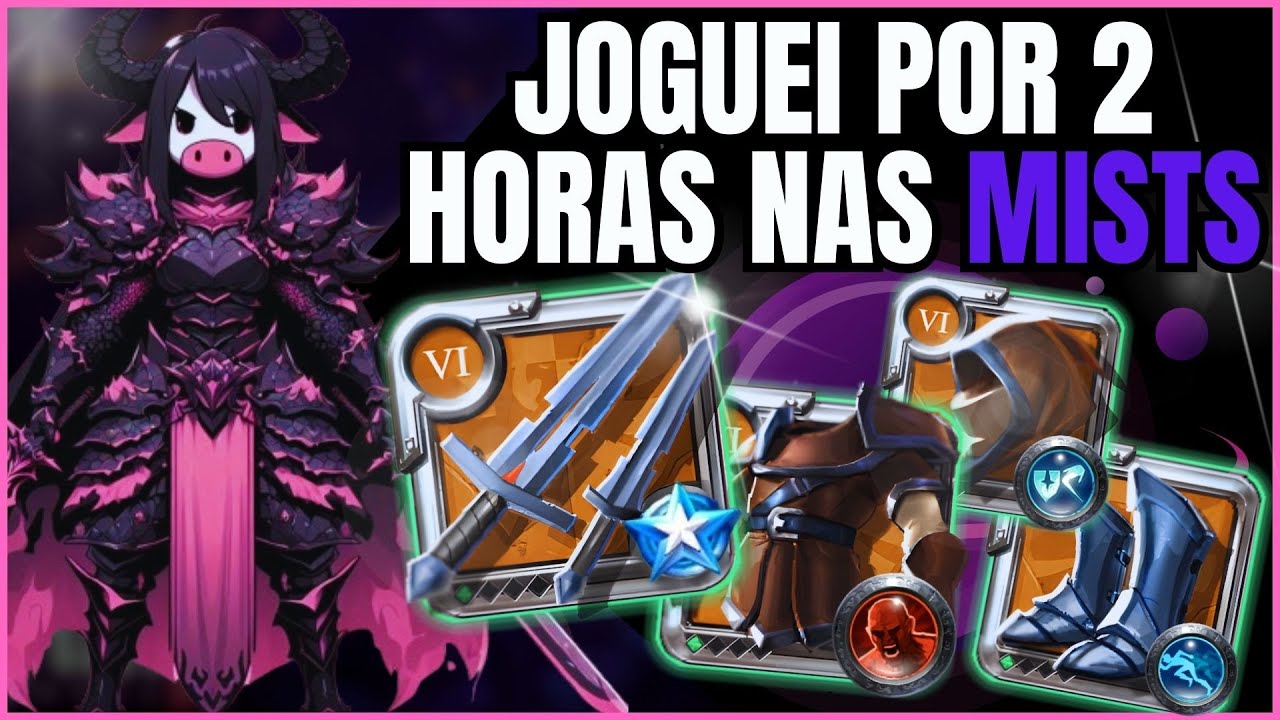 JOGANDO NAS MISTS COM BUILD 6.1 BUILD PADRÃO ESPADAS DUPLAS / ALBION ONLINE