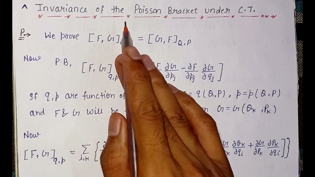 Invariance of Poisson bracket under canonical transformation in classical Machanics