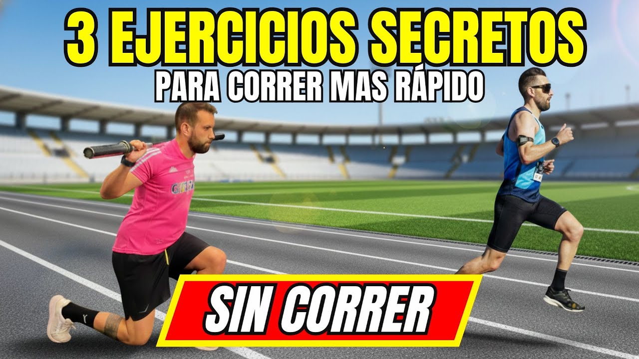 Los 3 únicos ejercicios que NECESITAS para correr más rápido (SIN CORRER)