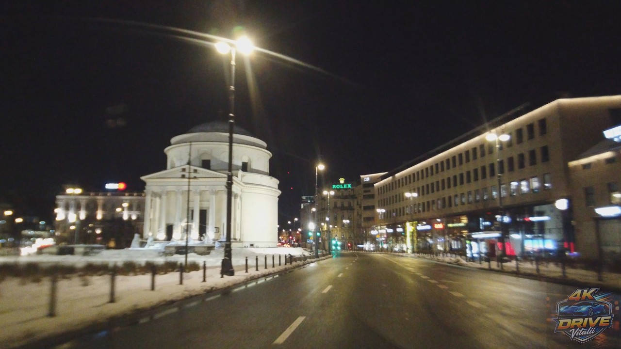 🔴City Poland Night Drive 🇵🇱 | Warsaw Live Road Vibes ASMR | Relaxing Night Stream