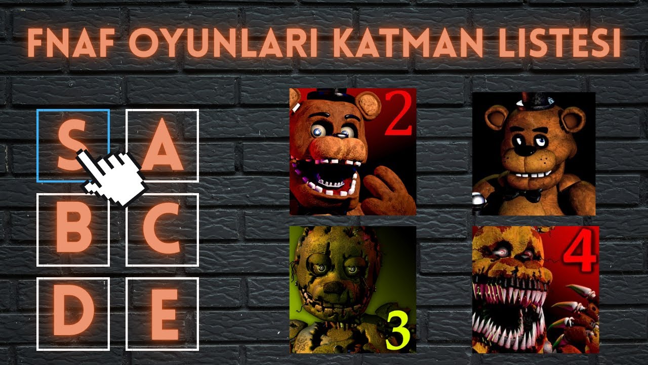En zevkli fnaf oyunları tierlist #fnaf