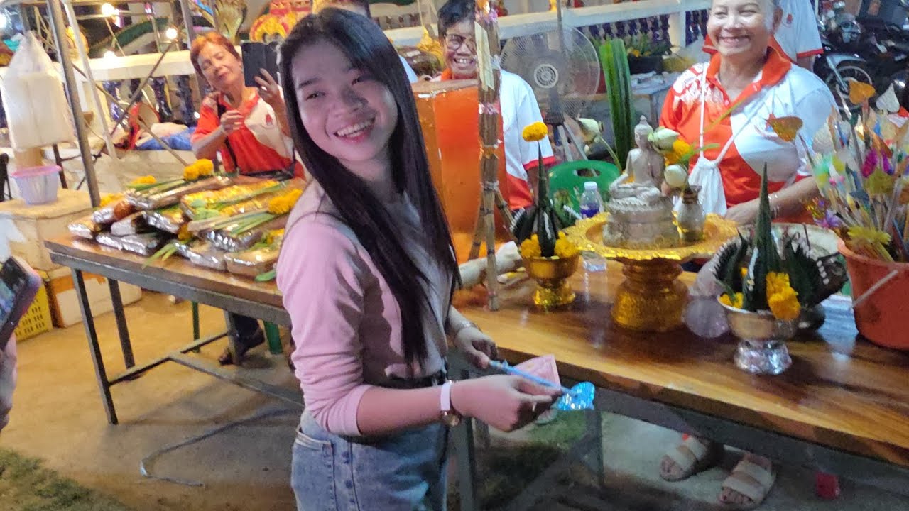 ส่องแบ๊งแดงอุ๋งอิ๋งร่วมทำบุญ#สาวน้อยเพชรบ้านแพง 