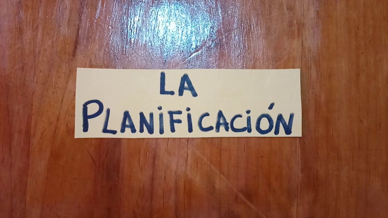 Componentes de la planificación