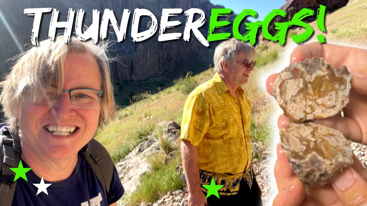 Rockhounding and Cutting THUNDEREGGS from Succor Creek Oregon