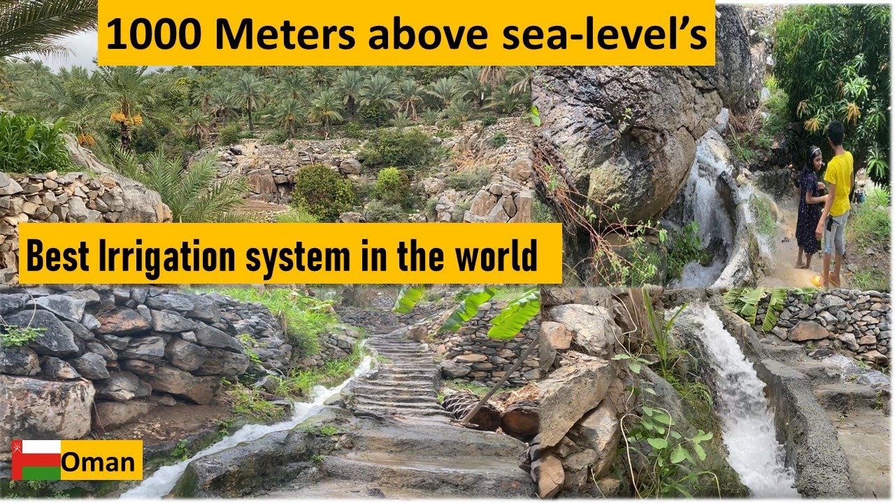 Best Irrigation System in the world|Arab Nation best Falaj system|Natural wonder|mountain irrigation