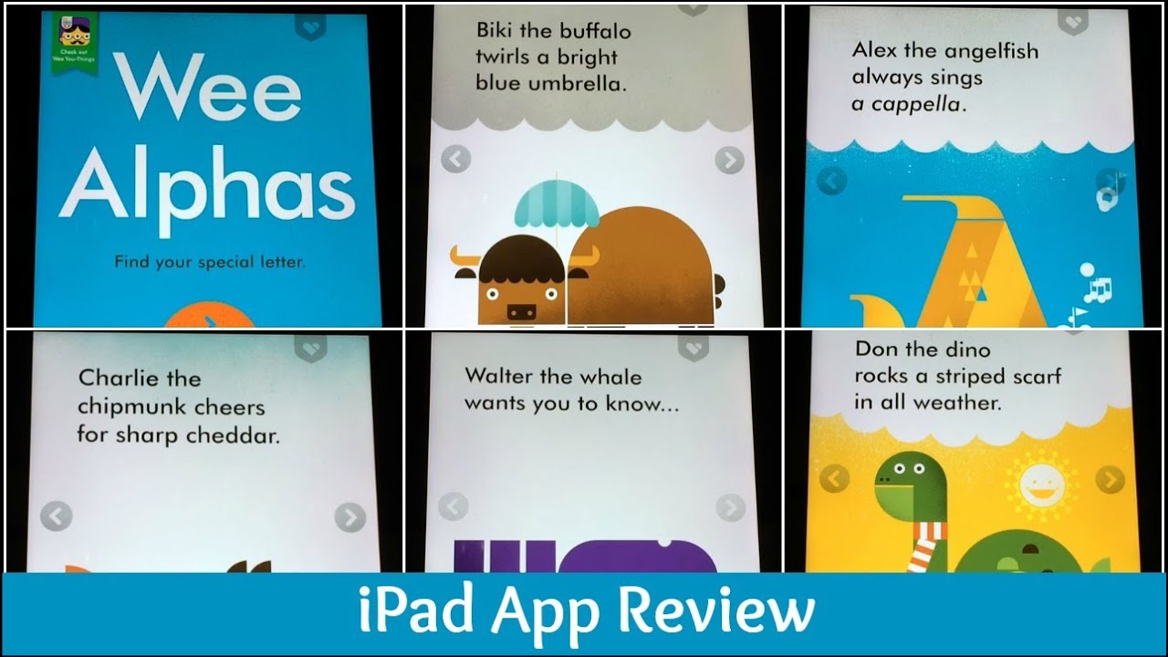 Wee Alphas Preschool Toddler iPad App Review