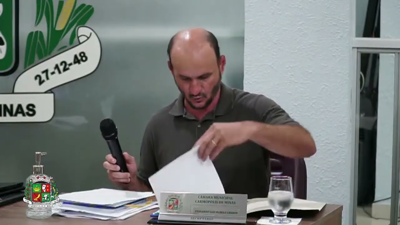 1ª Reunião Ordinária da 2ª Sessão  20ª Legislatura da  Câmara Municipal de Carmópolis de Minas