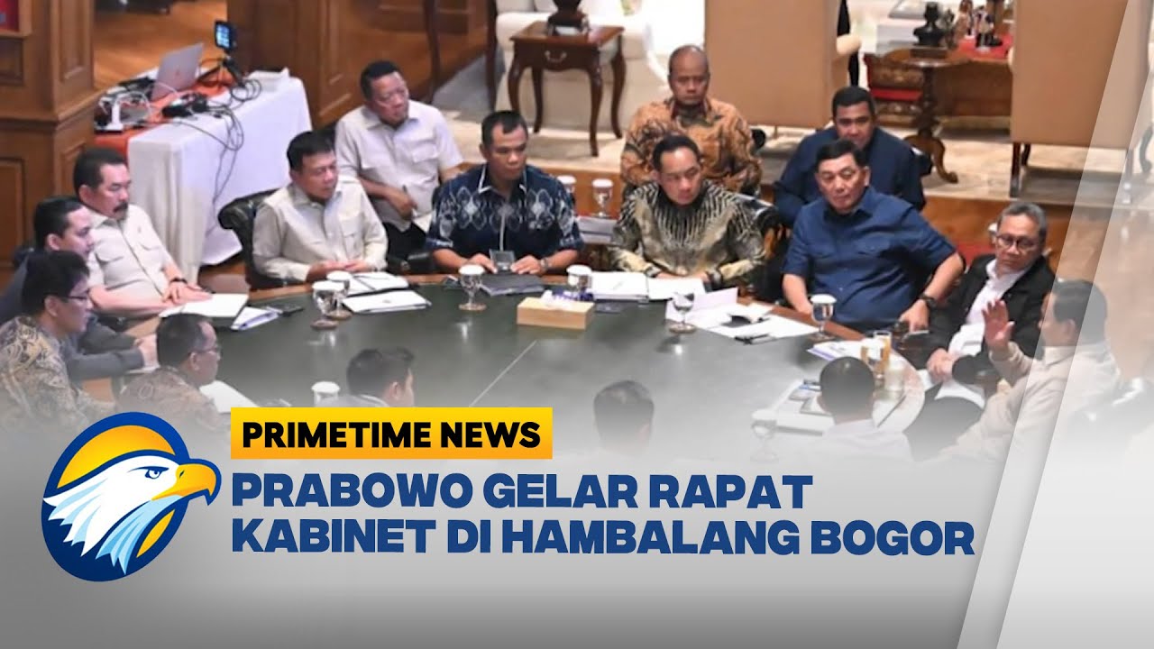 Presiden Prabowo Gelar Rapat Kabinet Bahas Program Strategis Nasional | Primetime News