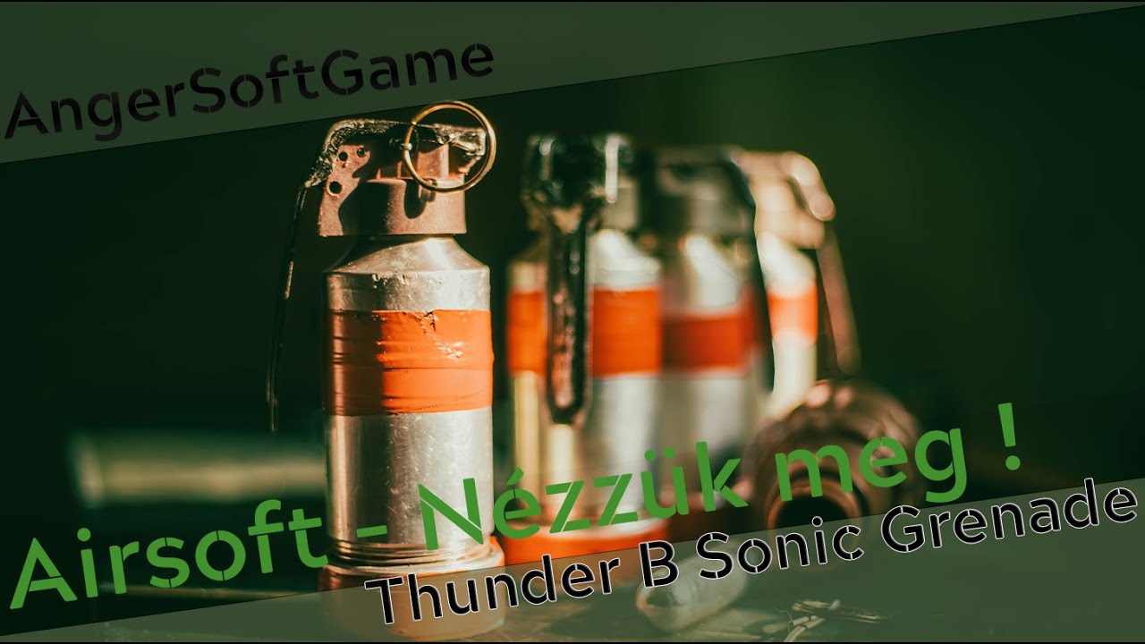Airsoft Thunder B Sonic Grenade &  Aluminum shell #airsoft #fakegun