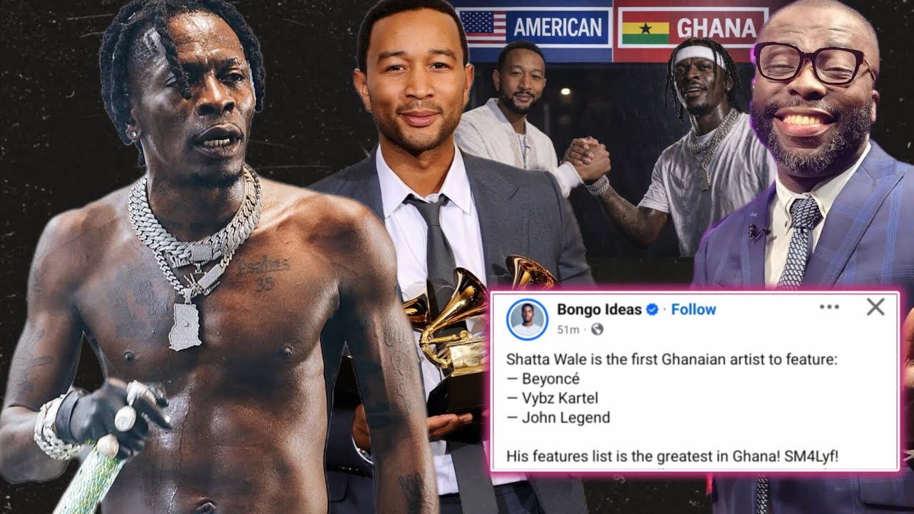 watch the moment shatta🇬🇭&JohnLegend🇺🇸dropped 