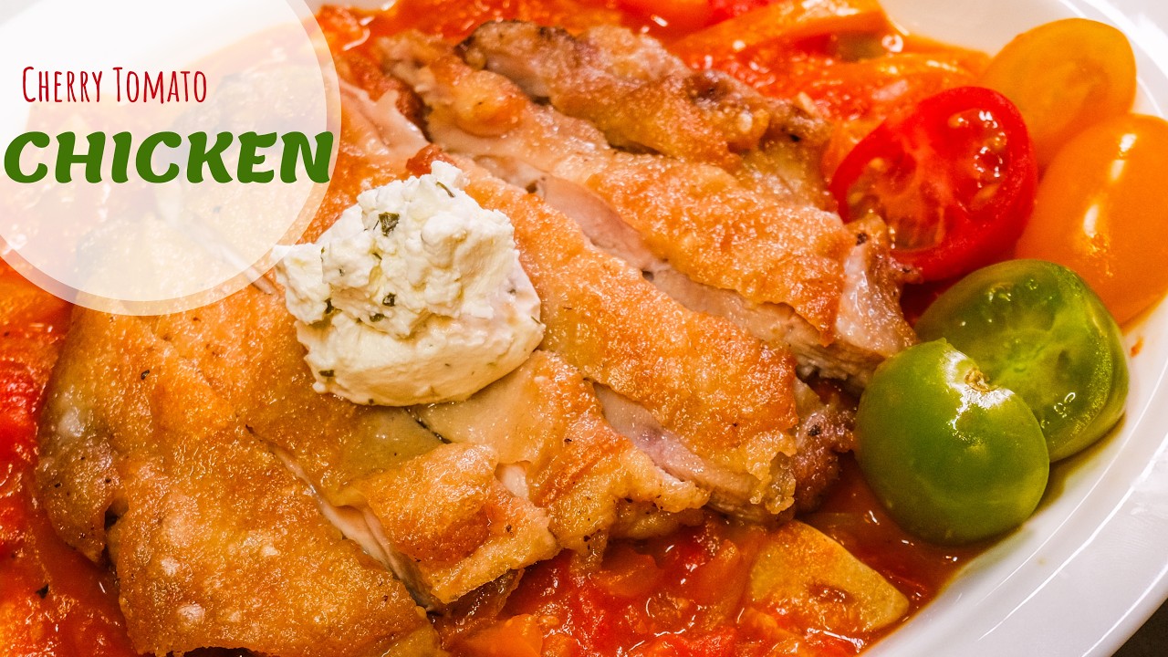 cook Chicken Thigh CRISPY with Homemade Tomato sauce