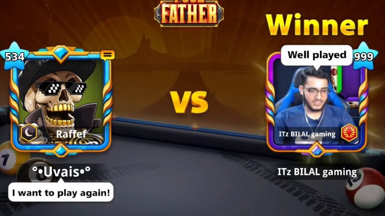 Thank YoU @ITz BILAL gaming for helping me to learn trick shot in 8balpool #8ballpool #miniclip #8bp