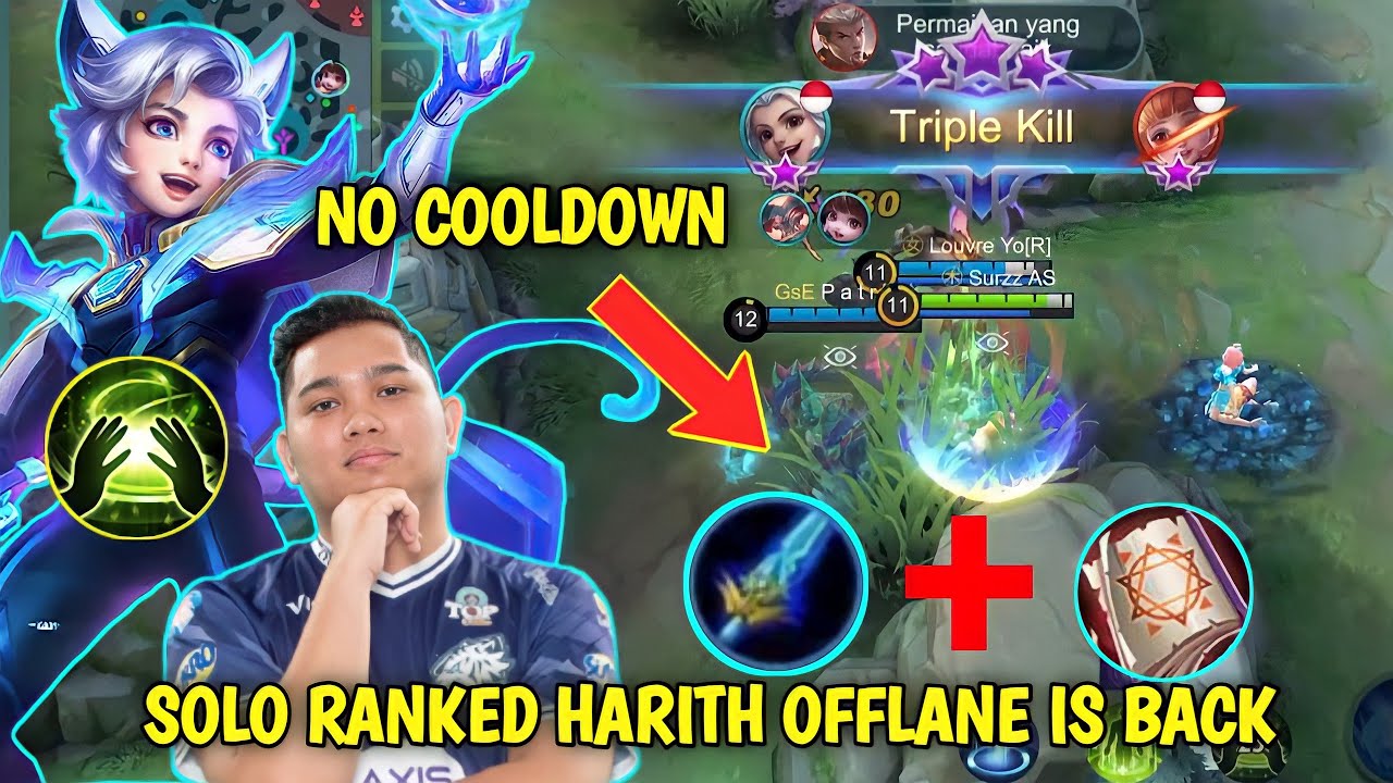 RAHASIA EVOS CLOVER MPL CHAMPION S7 MENGGUNAKAN HARITH ! HARITH BUILD NO COOLDOWN ! - MOBILE LEGENDS