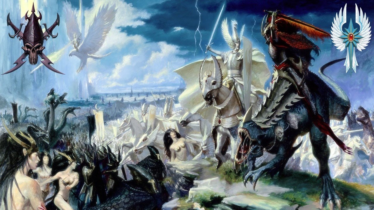 Dark Elves vs. High Elves - Call of Warhammer Beginning of the End Times Multiplayer Battle