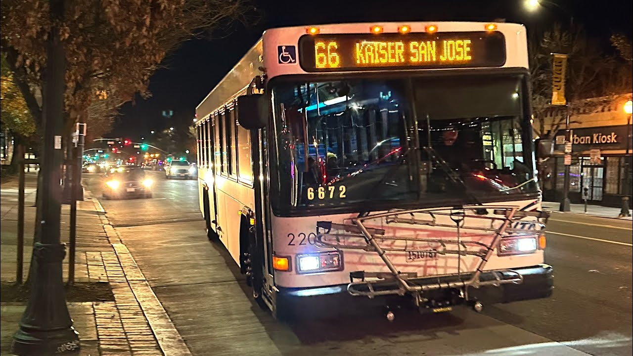 Riding My Favorite VTA Bus! 2002 Gillig Low Floor Bus 2201: VTA Route 66