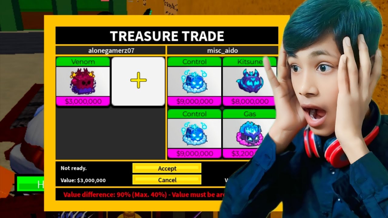 TRADING VENOM I GOT 2 CONTROL AND KITSUNE GAS OMG 😮