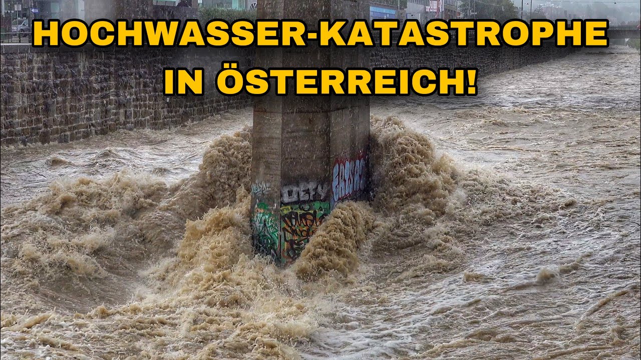 HOCHWASSER in WIEN! Reißende Flüsse und ÜBERFLUTUNGEN!