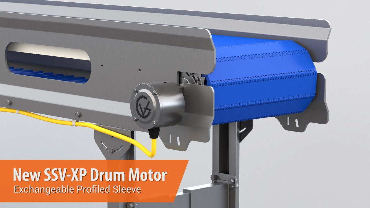 SSV Series: NEW SSV-XP Drum Motor with Exchangeable Profiled Sleeve