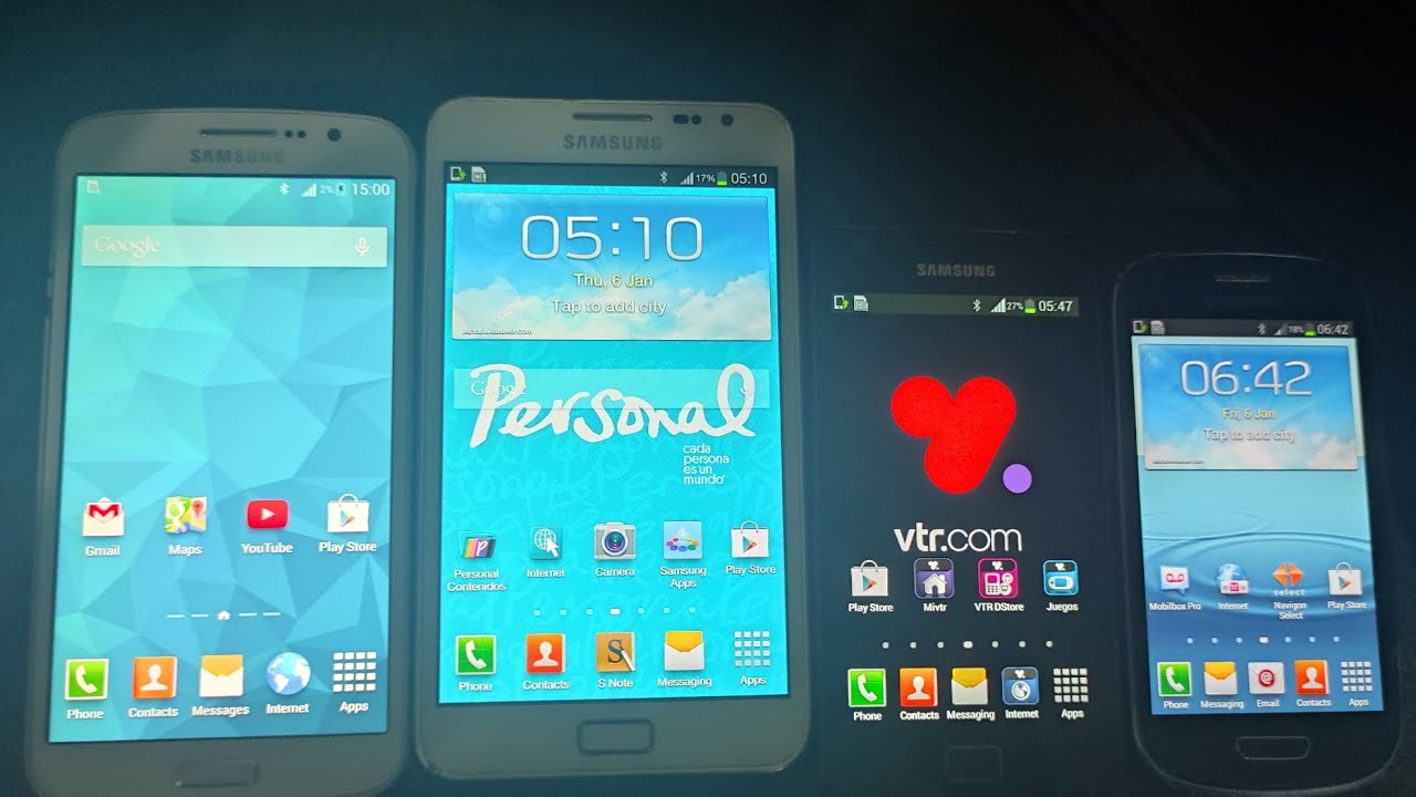 Samsung Galaxy Grand 2 (SM-G7105) vs. Note (GT-N7000) vs. S2 vs. S3 Mini | Restart Test