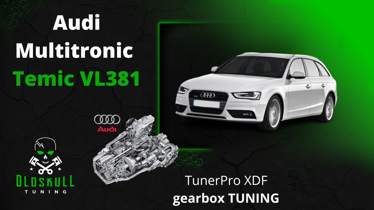 Audi TCU Temic VL381 Multitronic tuning using TunerPro xdf