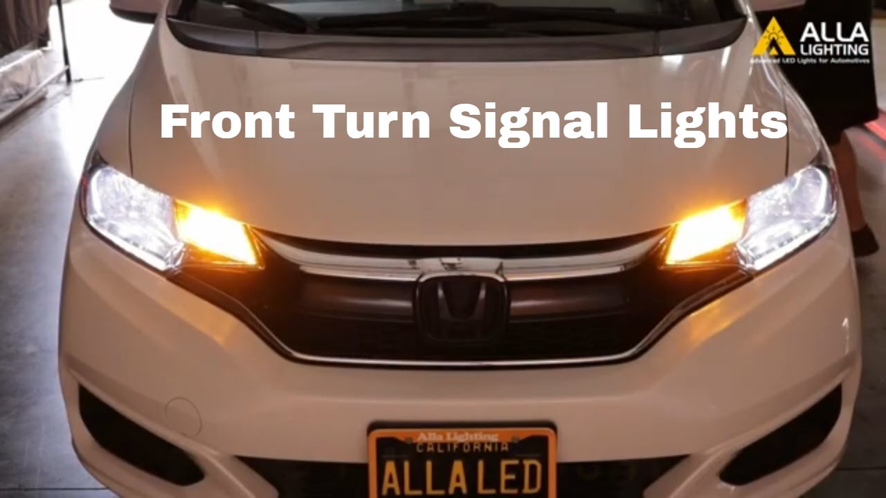 Change | Replace Honda Fit Front Turn Signal Light Bulb | LED Install