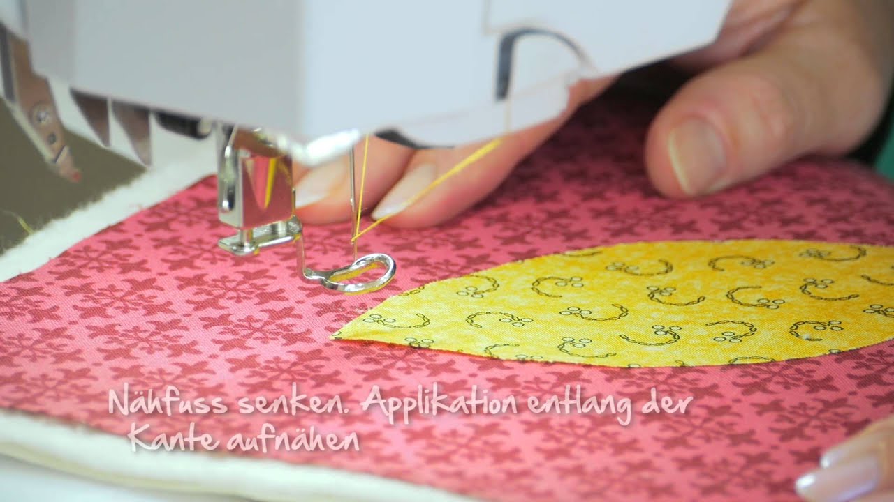Tutorial: BERNINA Stopffuss Nr. 9, Stickfuss Nr. 15, Freihandstickfuss Nr. 24, Quiltfuss Nr. 29/29C