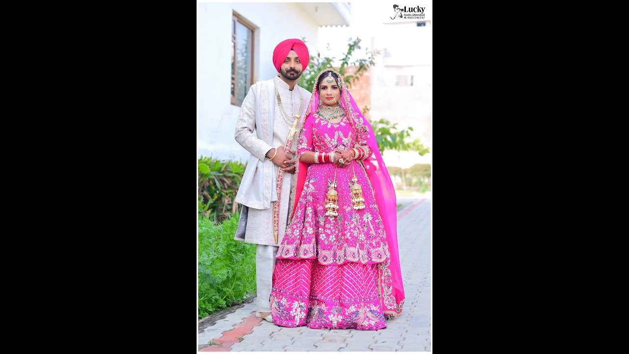 Mandeep Singh weds Satwinder Kaur (Lucky studio khizrabad 9501301217)