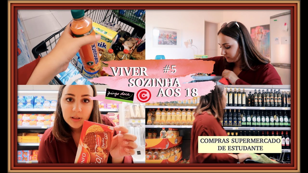 Viver sozinha aos 18: Compras de SUPERMERCADO para estudante universit&aacute;rio! 2019 | Isabel Mota