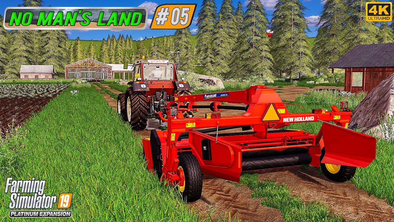 Plowing & Cultivating. Sowing Clover. Mowing ⭐ No Man's Land #05 ⭐ FS19 4K Timelapse