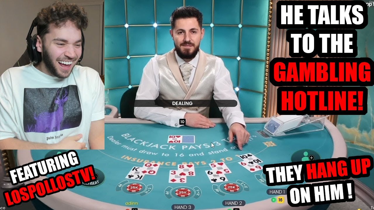 Adin Ross Calls The Gambling Hotline !! (Hilarious)