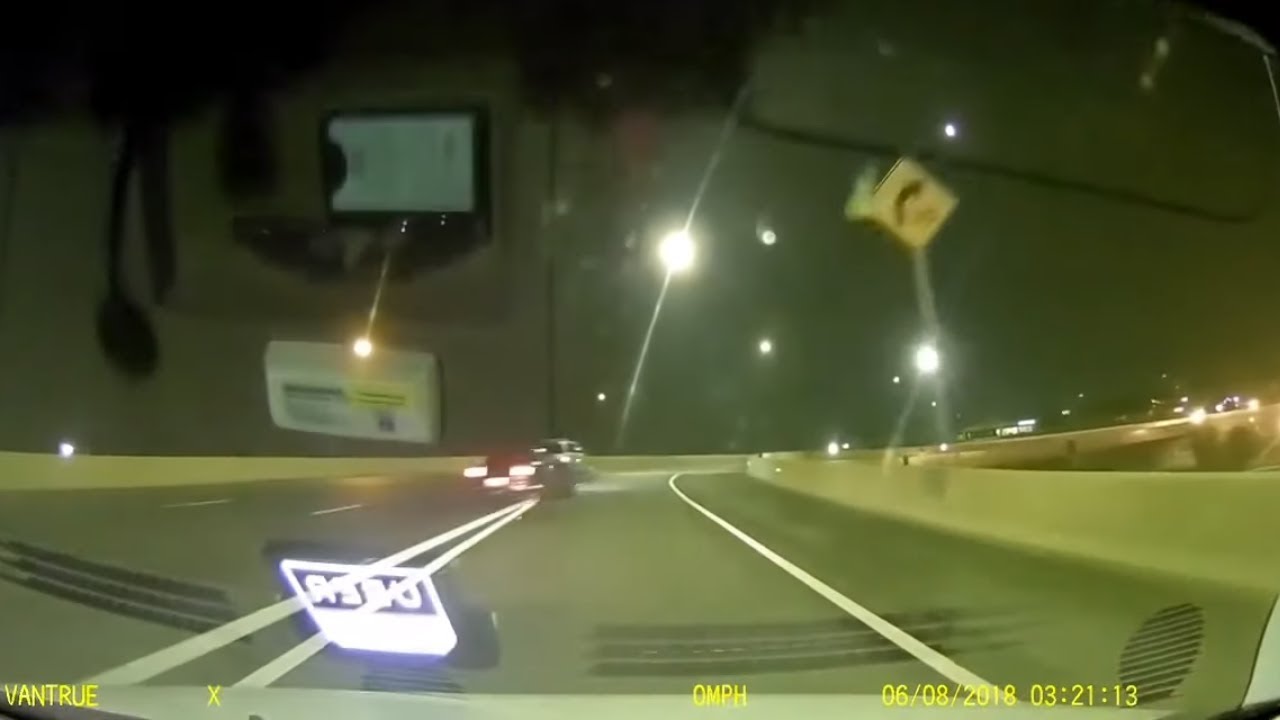 Uber driver's dashcam captures intense car accident