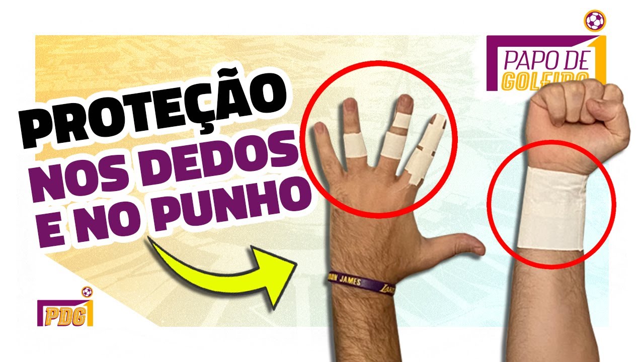 COMO FAZER PROTEÇÕES NOS DEDOS E NOS PUNHOS - GOLEIRO