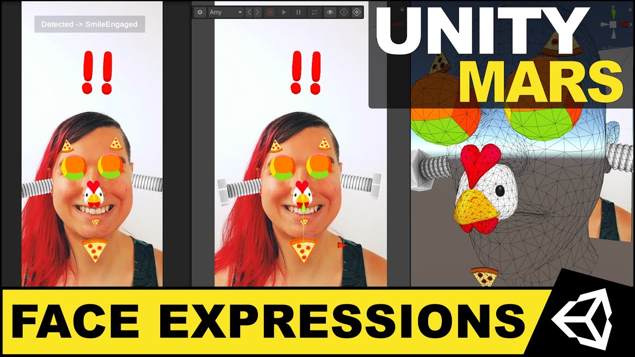 How To Detect Face Expressions With Unity MARS Augmented Reality Face Tracking ?