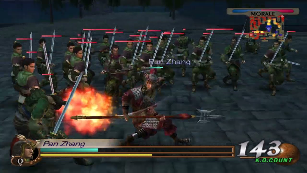 Dynasty Warriors 3 - Generic Officer Pan Zhang Game Play