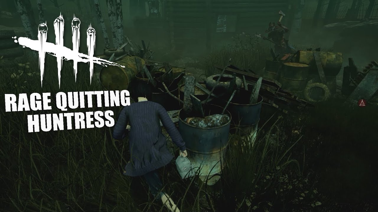 RAGE QUITTING HUNTRESS! | Dead By Daylight Survivor