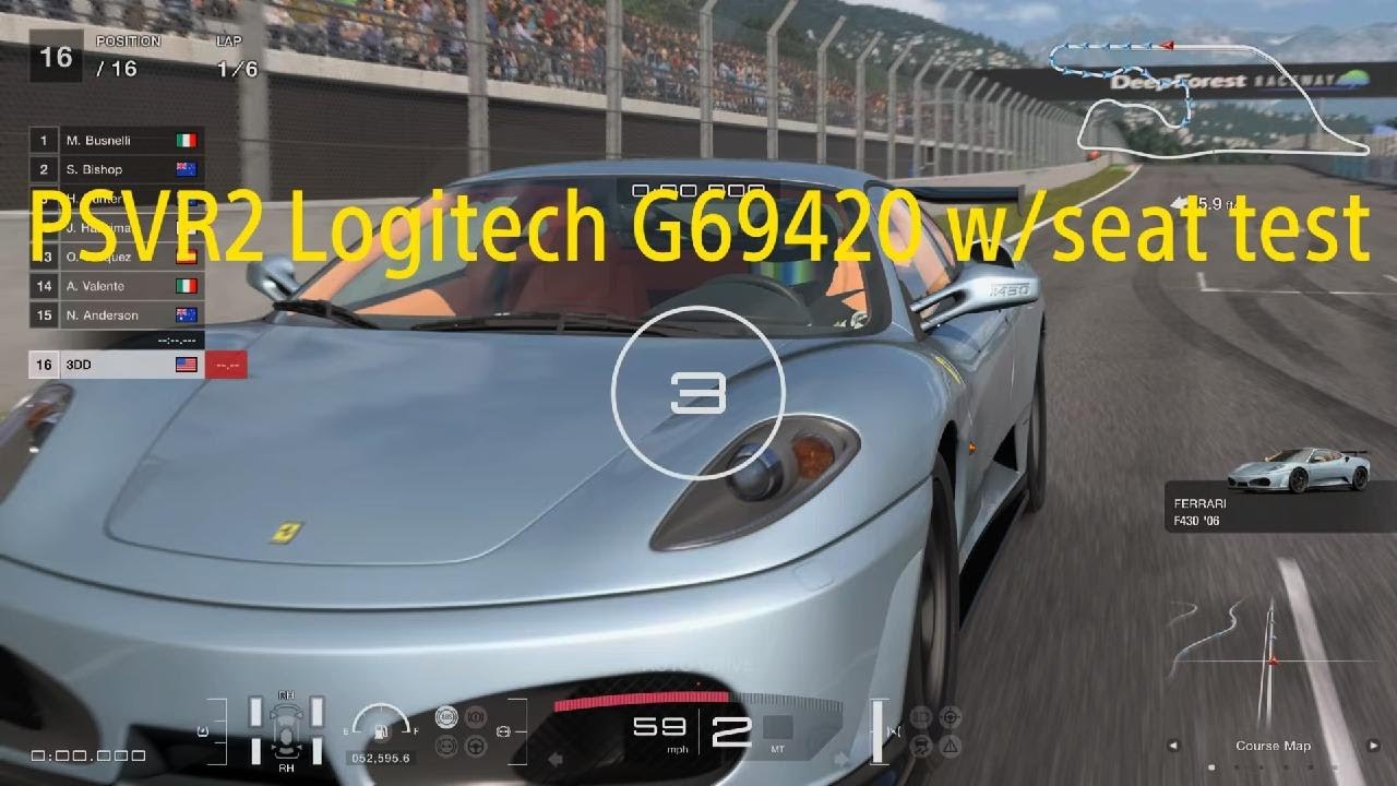 GT7 PSVR2 Logitech G29 w/seat