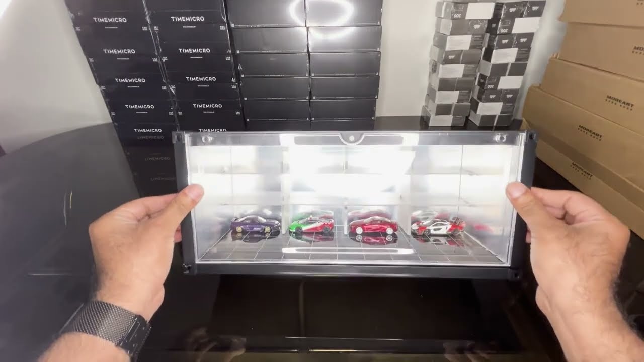 MoreArt x Time Box 1:64 Initial D Container Scenario | LED Lighting Diorama for Car Lovers