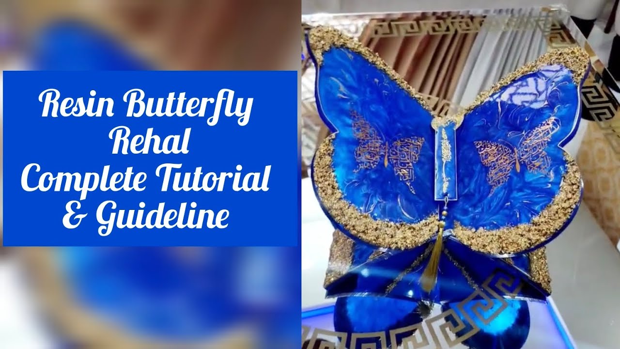 Resin Butter Rehal #resinart #resin #diy #epoxy #rehal #butterfly #trending #tutorial #stepbystep