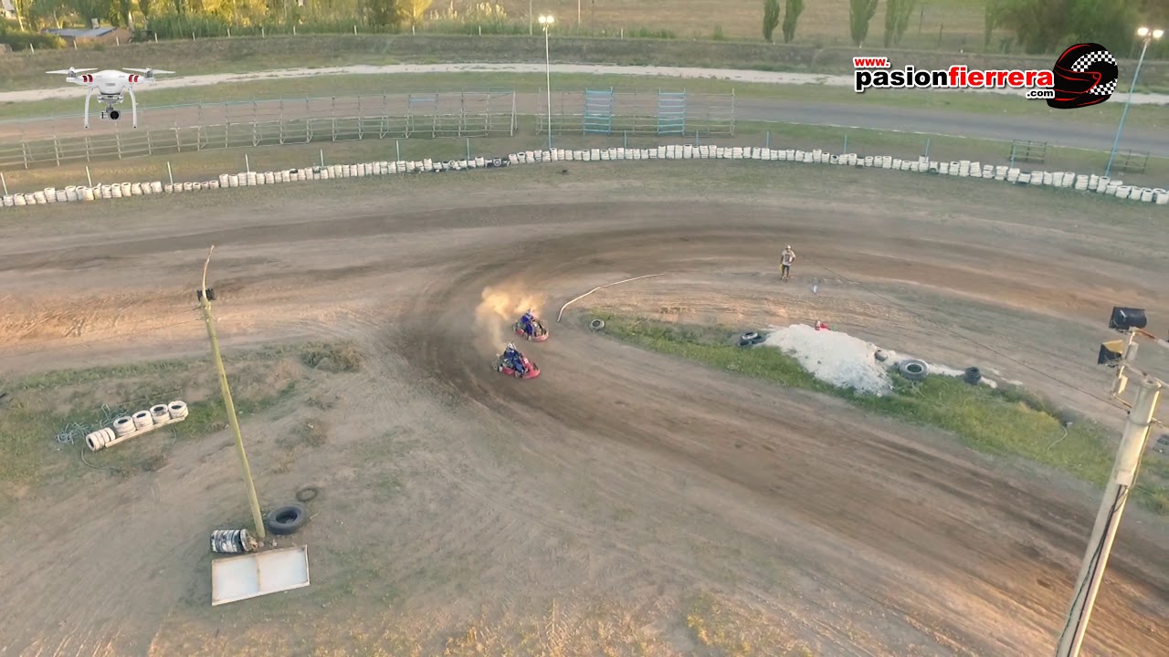DESDE EL DRONE, 1RA FECHA KARTING PISTA DE TIERRA KARTODROMO DE ASA