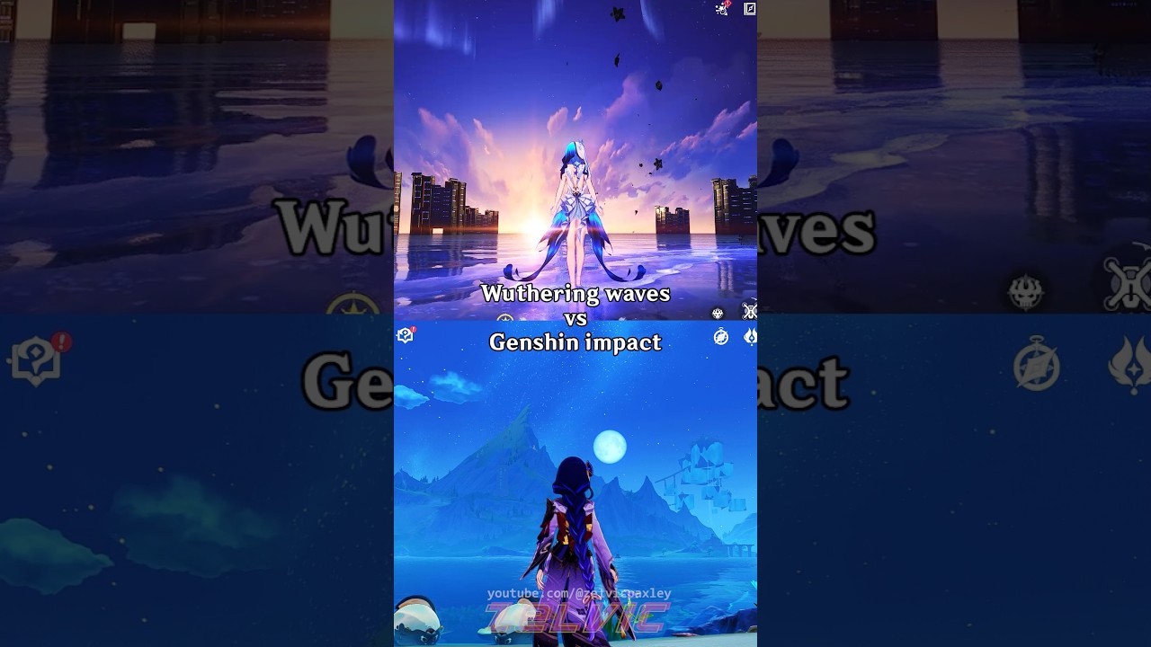 Wuthering Waves vs Genshin Impact - Graphics Comparison #wutheringwaves #wuwabattle