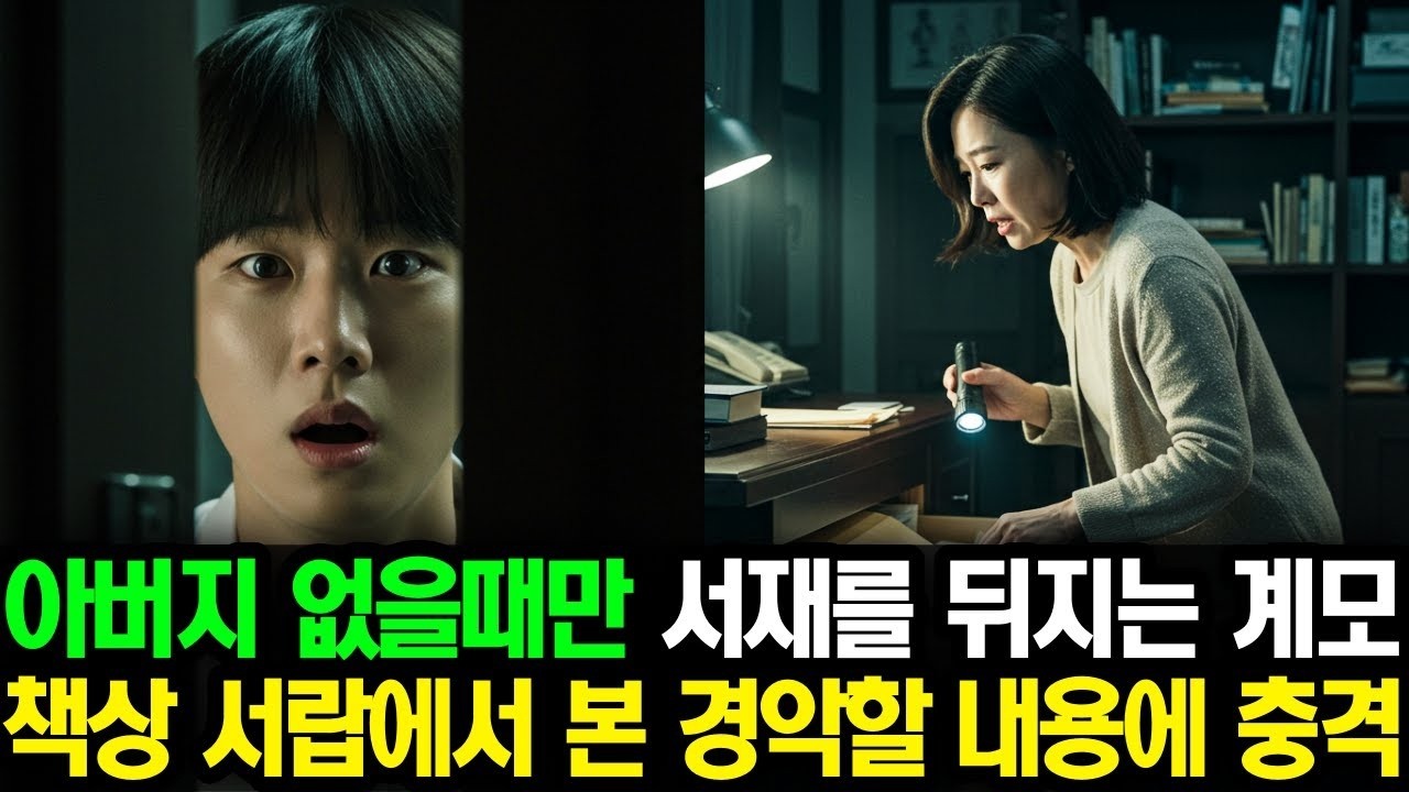 아버지 없을 때만 몰래 서재를 뒤지는 계모, 책상 서랍에서 본 경악할 충격 내용
