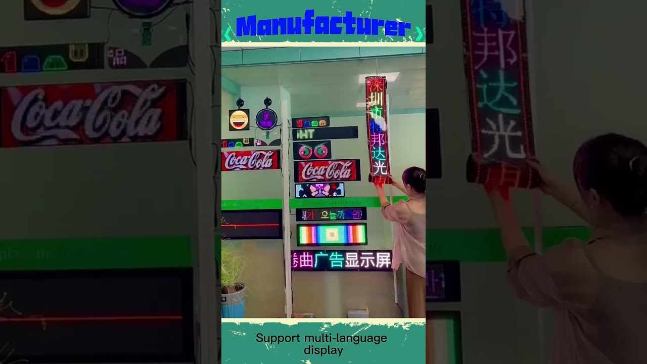 USB LED Matrix Panel, Bendable app programmable Flexible led car window sign